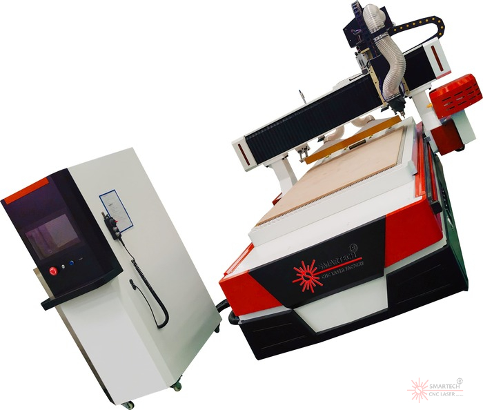  جهاز توجيه CNC للأعمال الخشبية مقاس 5 × 10 بوصة مع مبدل أدوات القرص التلقائي 