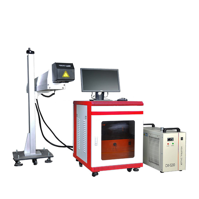آلة الوسم بالليزر Co2 الطائر للمواد غير المعدنية على الإنترنت لوضع العلامات على الزجاجات البلاستيكية من خشب الأكريليك PCB أفضل سعر آلة الوسم بالليزر Co2 الطائر
